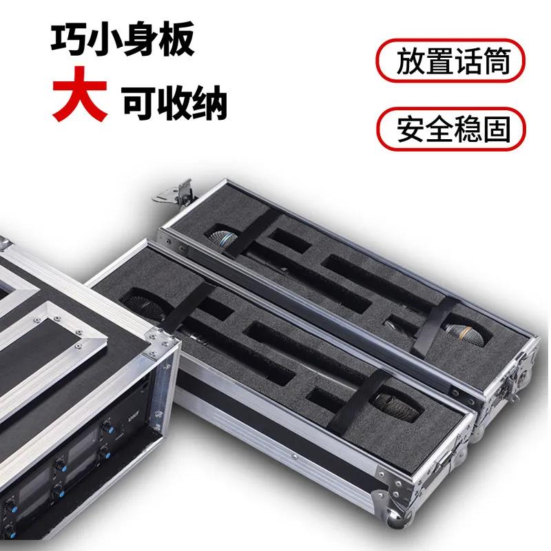 Boîtier de rack pour récepteur de microphone sans fil 2U 3U, Flight case en alliage d'aluminium pour