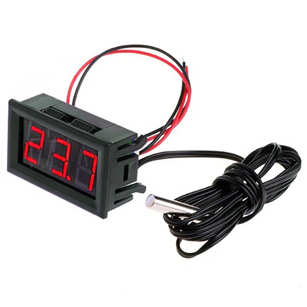Therye.com-Panneau de surveillance de la température de voiture numérique LED, moniteur de compteur,