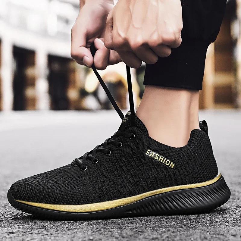 Chaussures de course légères pour hommes et femmes, baskets de sport d'extérieur respirantes, antidé