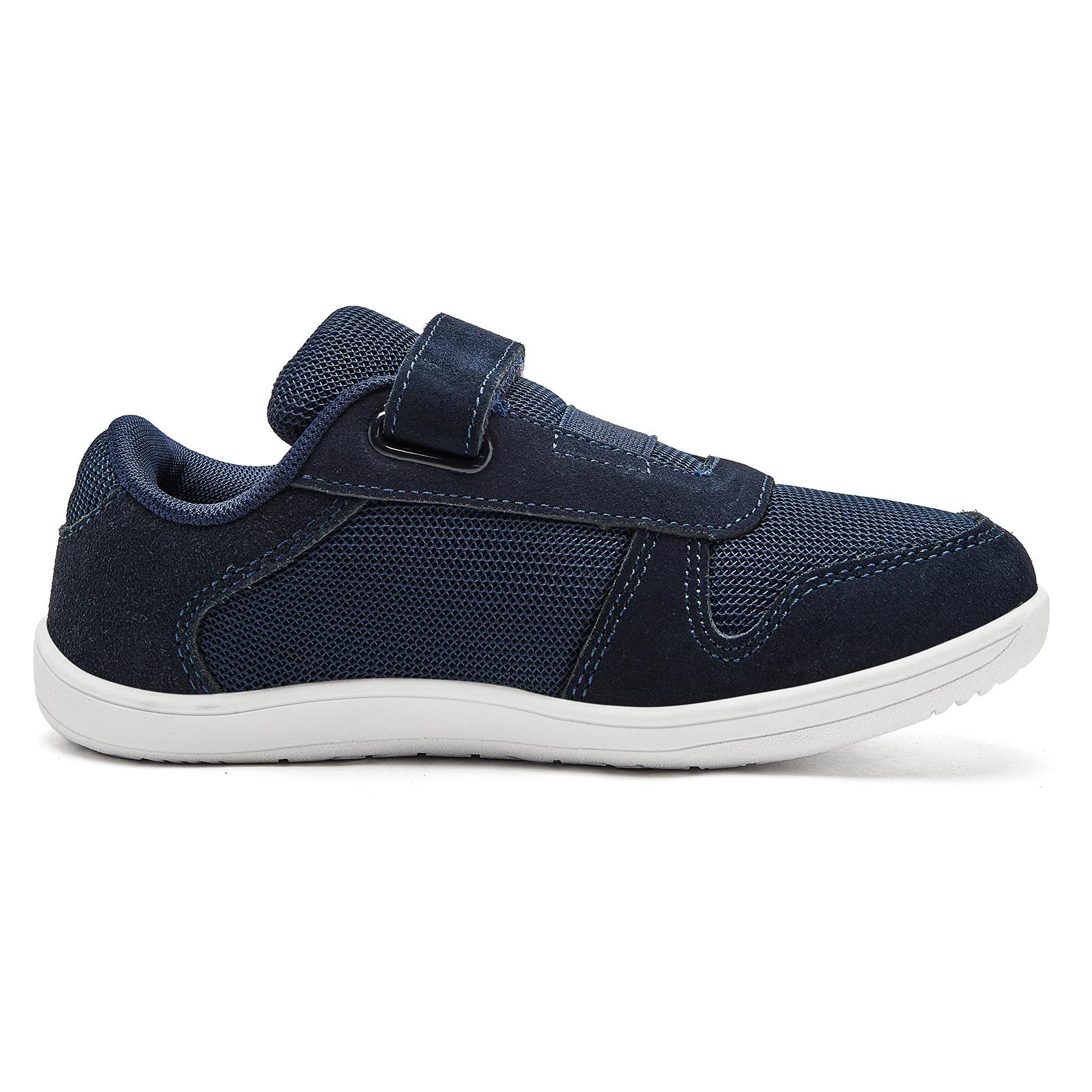 HOBIBEAR enfants chaussures pieds nus à bout large petit/grand/enfant boucle à crochet baskets minim