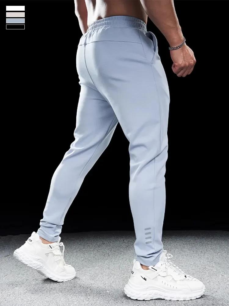 Pantalon de sport pour hommes, Fitness, décontracté, Slim, extensible, course à pied, hauts, séchage