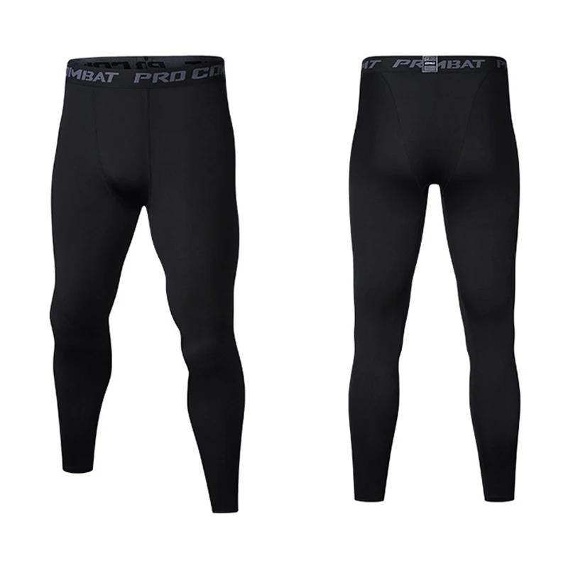 Leggings de sport fins, ajustés, à séchage rapide et respirants pour hommes, collants de course et s