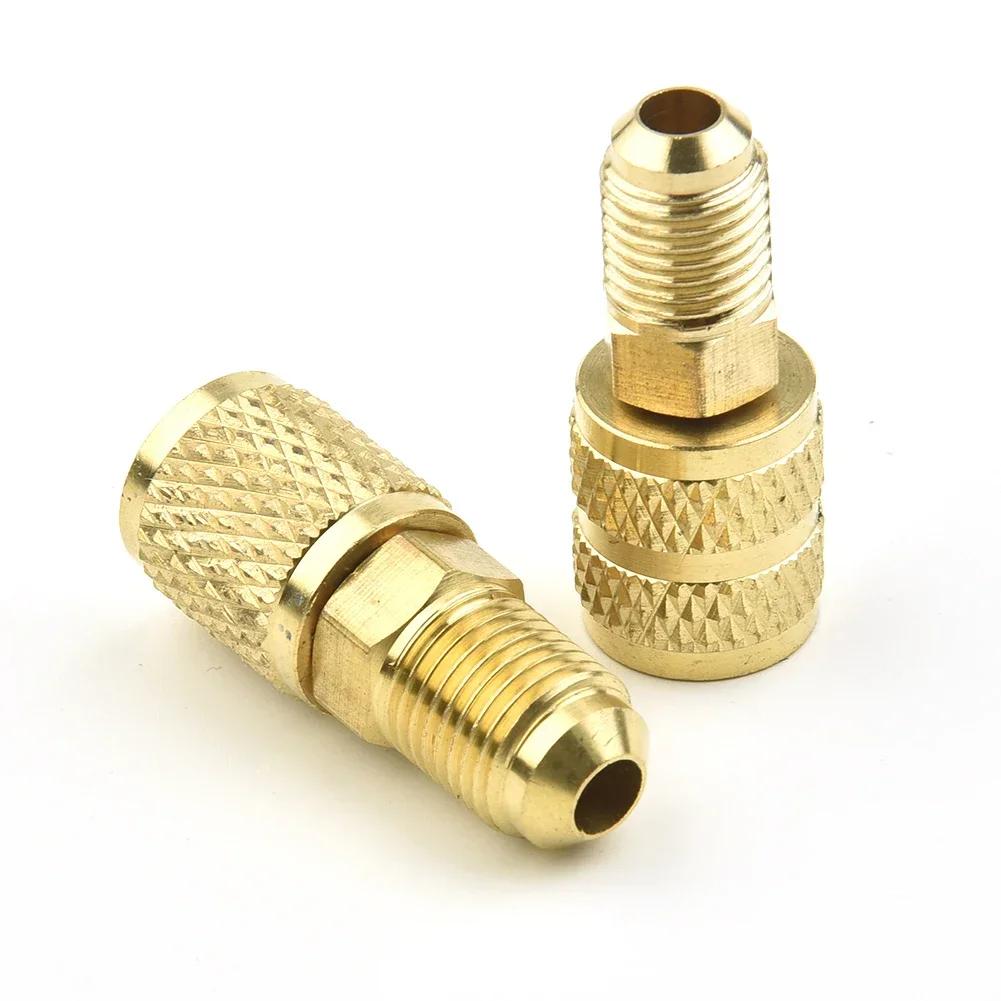 Tête de connecteur femelle/mâle 5/16 "SAE mâle/femelle 1/4", adaptateur SAE pour climatiseur R410 R3