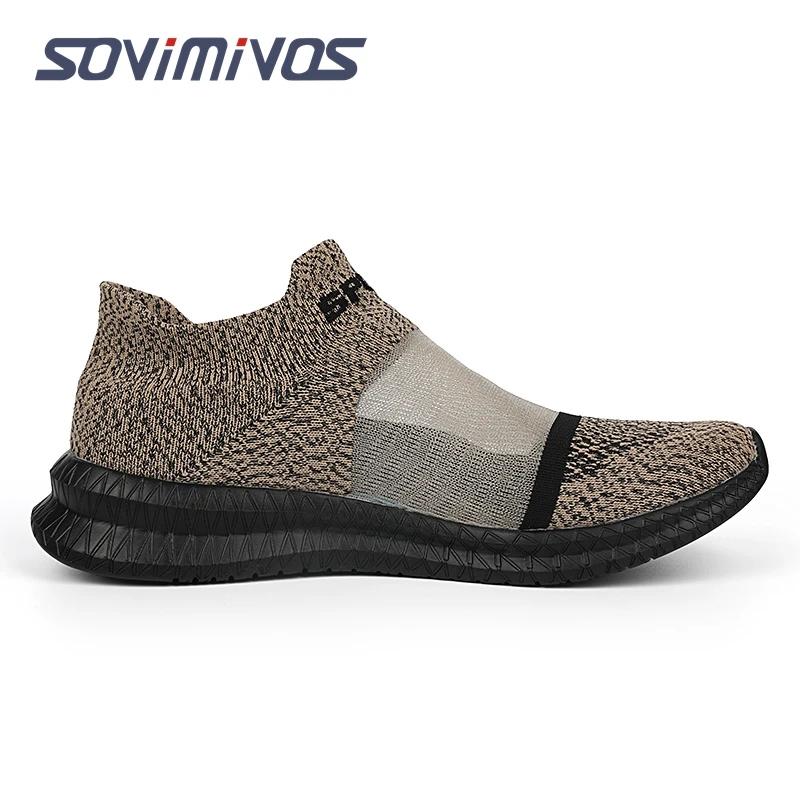 Chaussures de marche légères enfiler hommes femmes - Baskets tennis mousse mémoire confortables sport