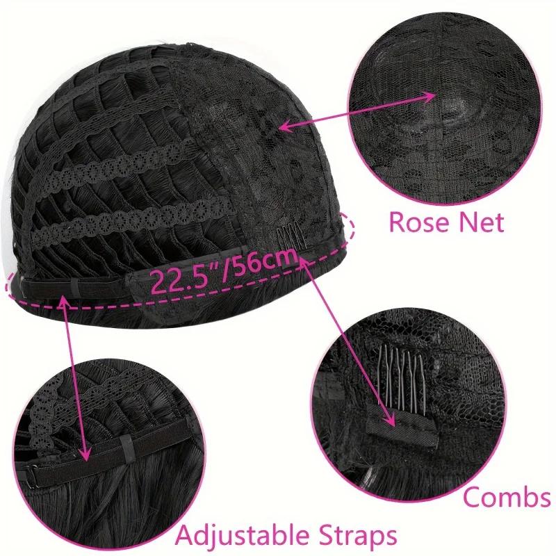Perruques bouclées noires avec frange pour femmes, perruque synthétique longue bouclée et ondulée de