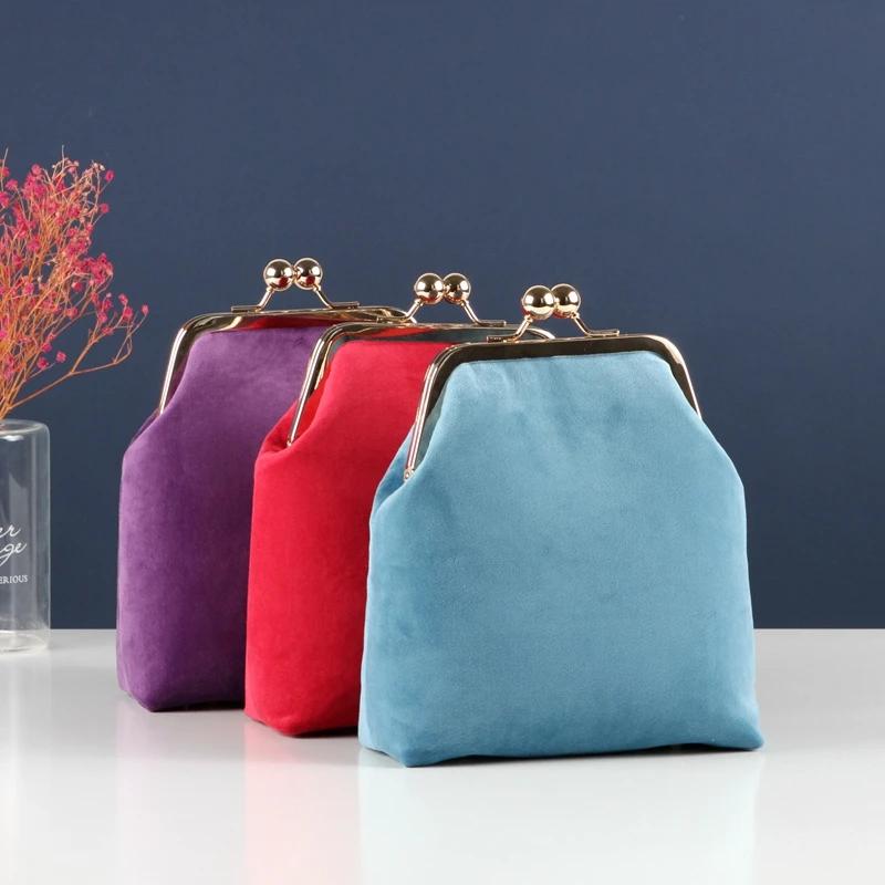 Sacs à main pour femmes en velours doux, 5 couleurs, avec fermoir coquille, à chaîne, porté épaule e