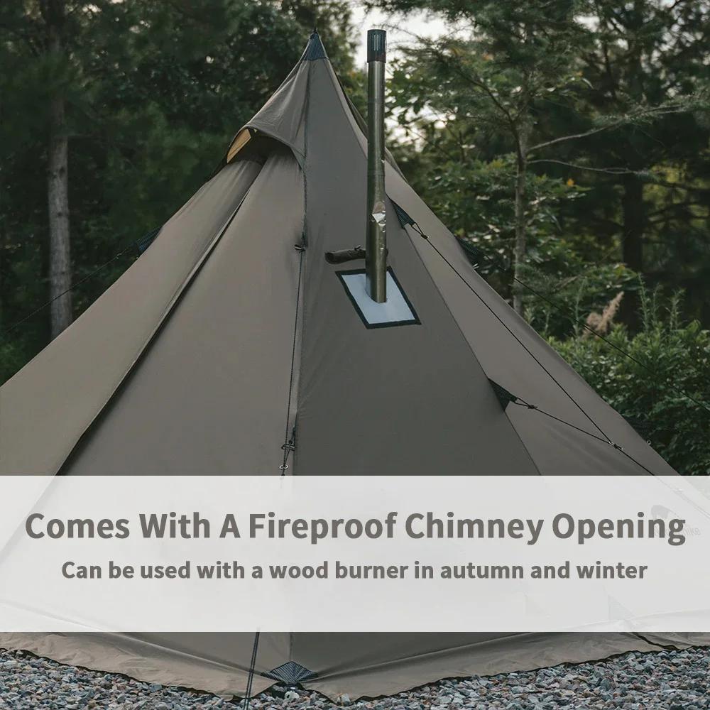 Natureifa-Tente Pyramidale Portable et Étanche pour Camping en Plein Air et Pique-Nique, Tipi de Ran