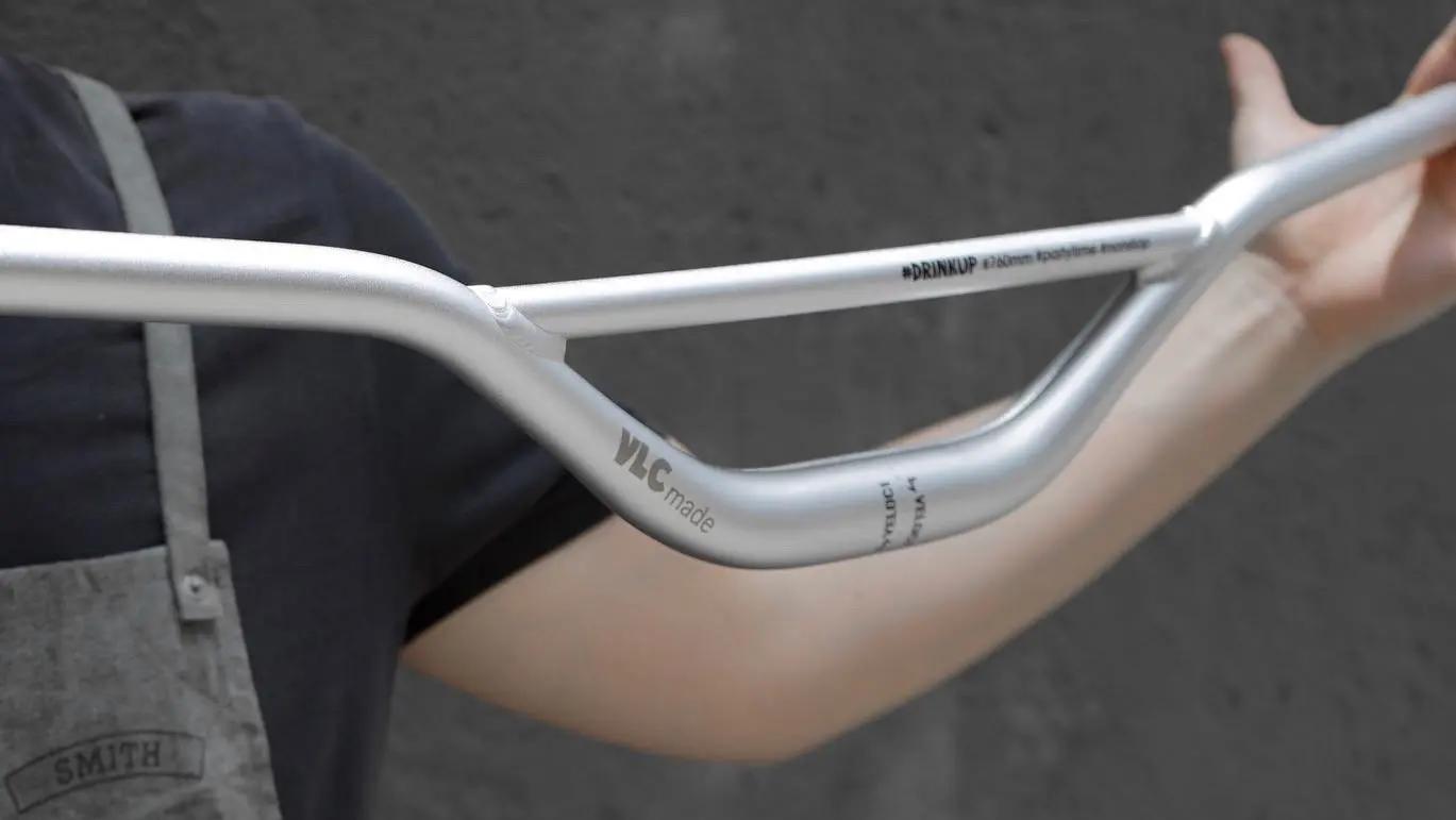 Guidon vélo route courbé hirondelle aluminium 31.8mm 760mm pour VTT BMX FreKouStunt avec tracker