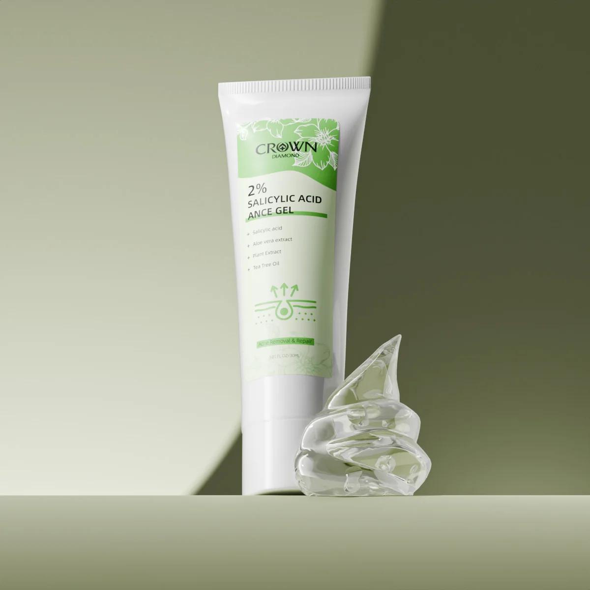 Crème anti-acné à l'acide salicylique 2%, réparation Anti-acné, rougeurs, taches de boutons, nettoya