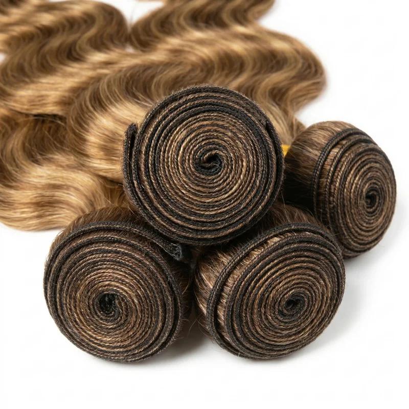 Extensions de Cheveux Humains Ondulés Ombrés de 30, 40, 50 Pouces, Mèches Blondes Non Traitées, Chev