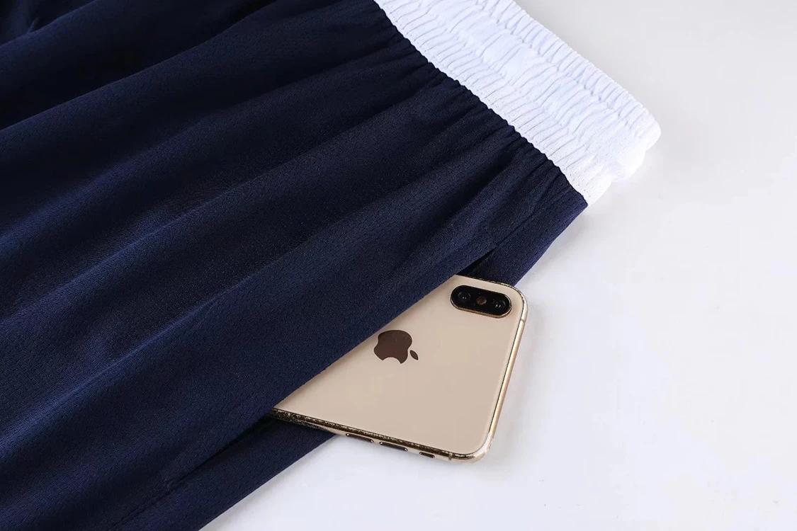 Short de basket-ball imprimé américain pour hommes, short actif, poches amples, cyclisme, exercice,