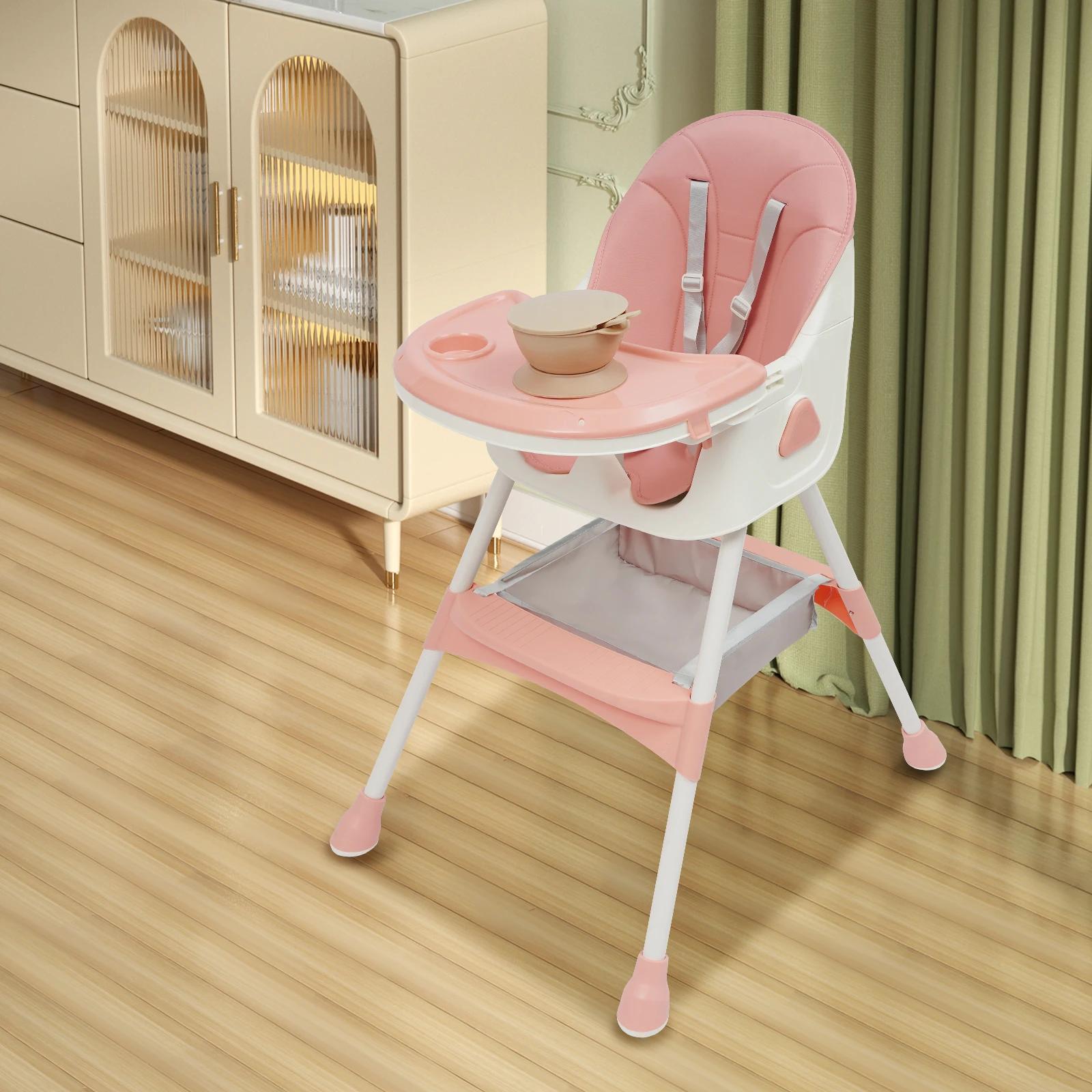 Chaise haute 2-en-1 pour bébé et enfant, avec repose-pieds, chaise haute combinée, siège haute pour
