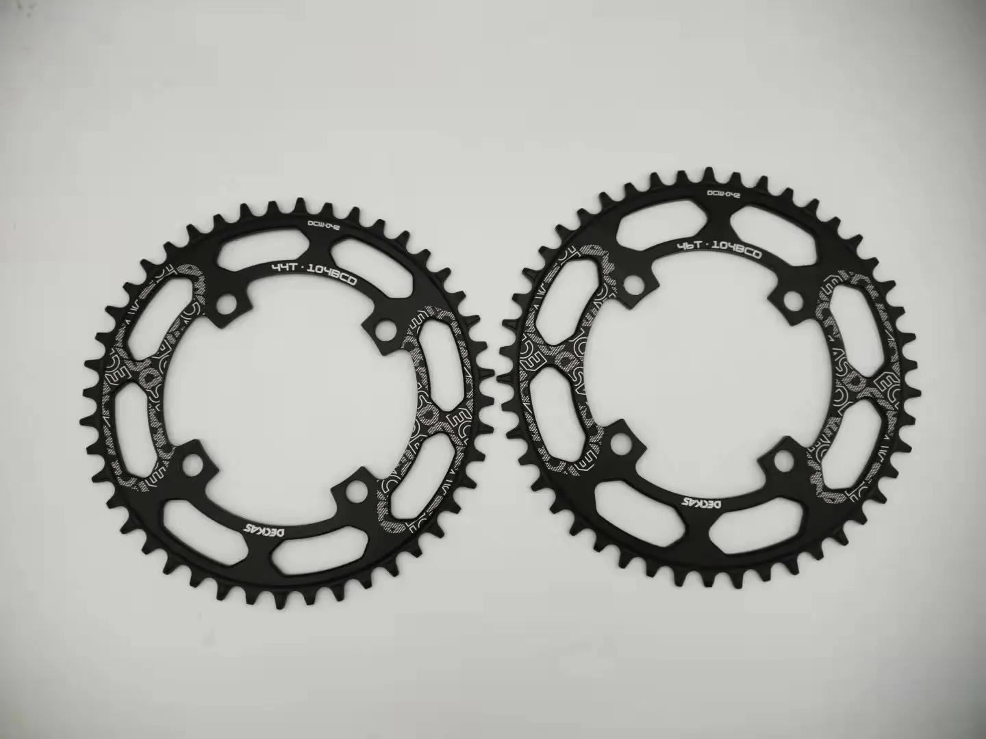 Deckas plateau de vélo rond 104BCD 32 34 36 38 40 42 44 46 48T 50 52 dents vtt vélo VTT plateau roue