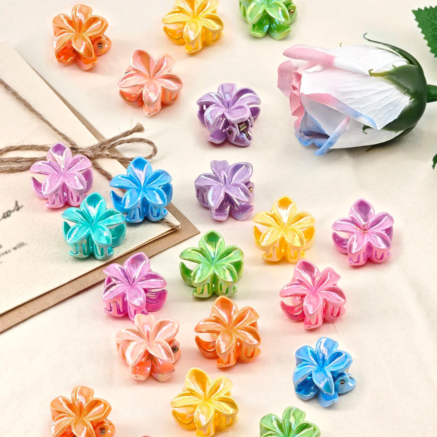 Pinces à cheveux d'été en forme de fleur de jonquille de couleurs mélangées, 10 pièces, jolies pince
