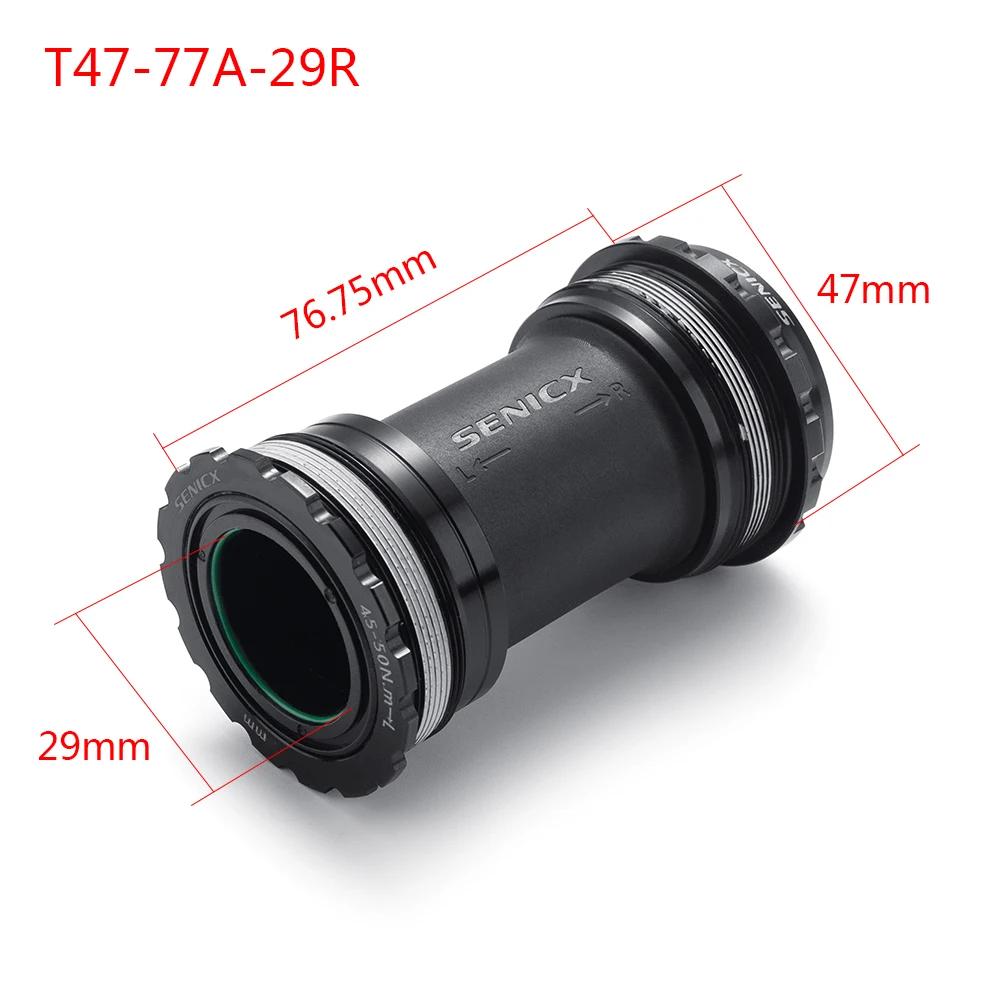 SENICX support de pédalier de vélo, pour essieu de manivelle DUB/24MM vtt/route, t47 68mm/t47 77mm/t