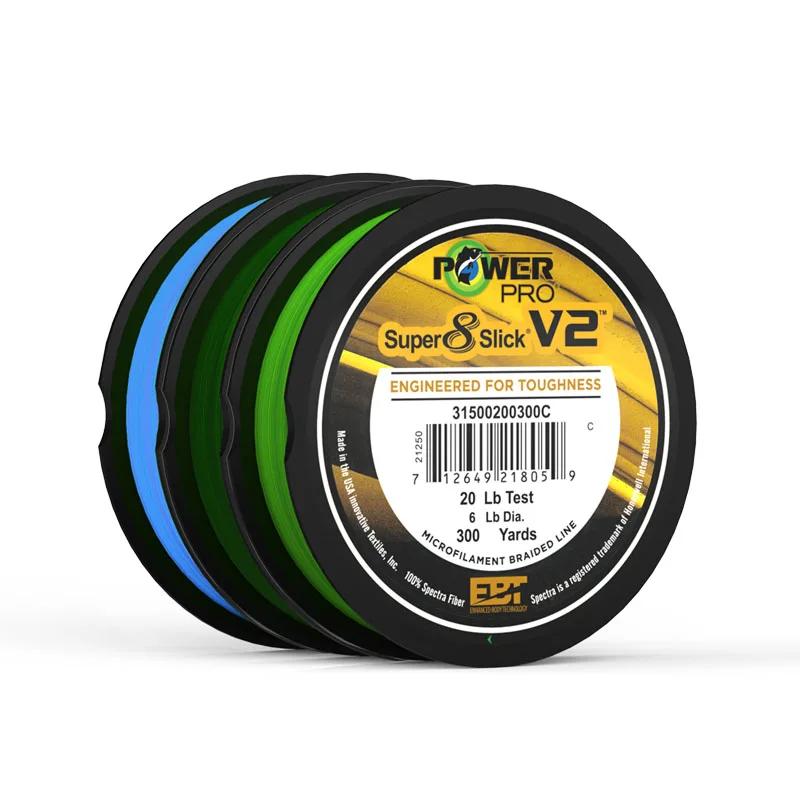 Ligne pêche POWER PRO 8X Spectra 300yds 10-80lb tresse 8 brins pêche sportive USA