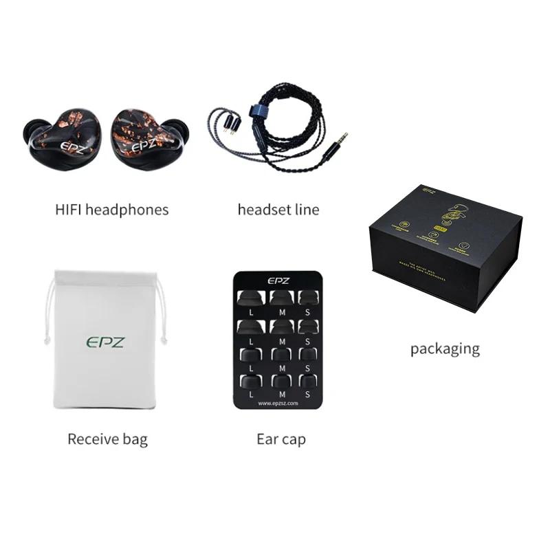EPZ Q1 écouteurs filaires HIFI basse écouteurs IEM dans l'oreille moniteur casque de jeu 0.78 2 broc