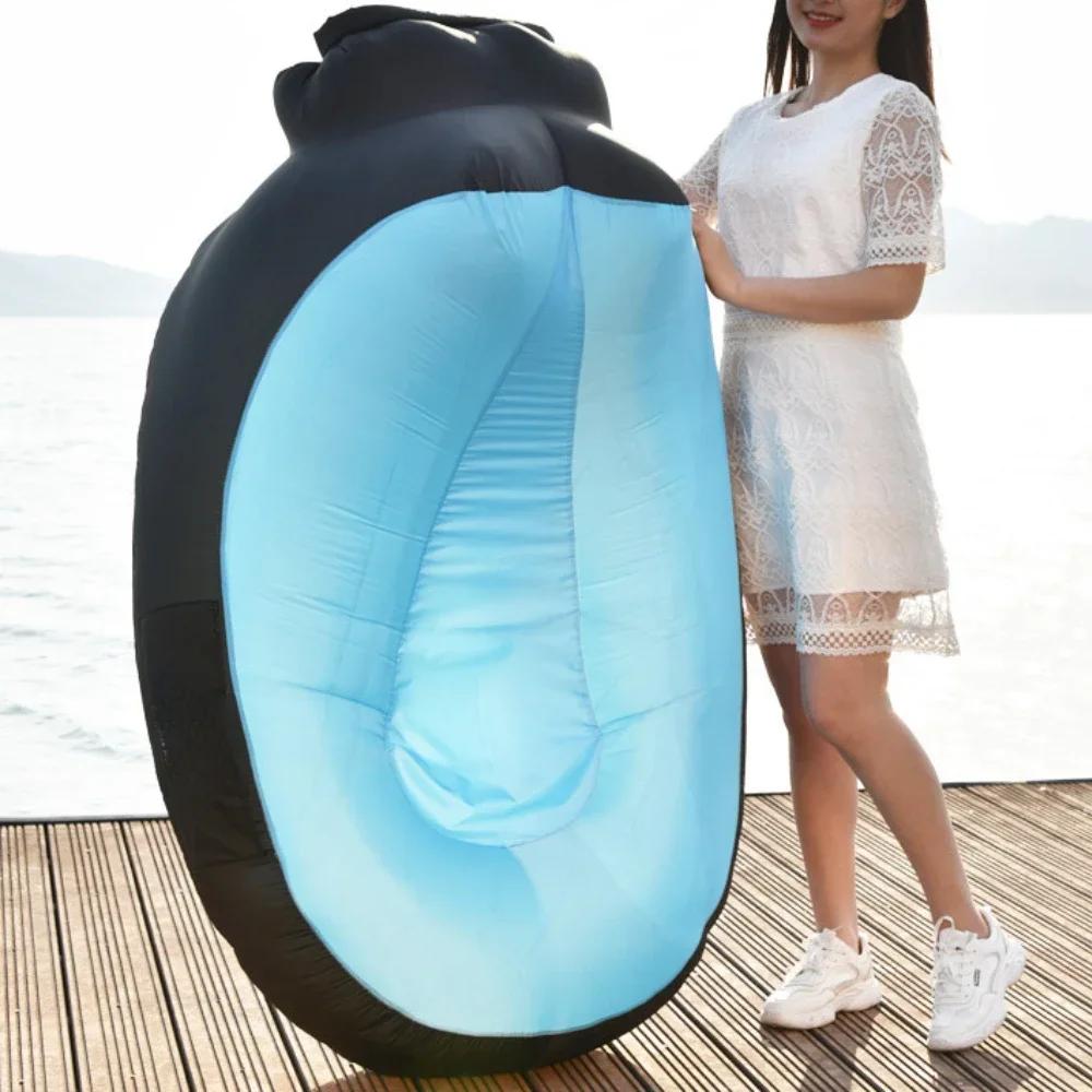 OTAUTAU-Chaise longue gonflable portable, canapé de camping en plein air, pouf confortable, pouf, ja