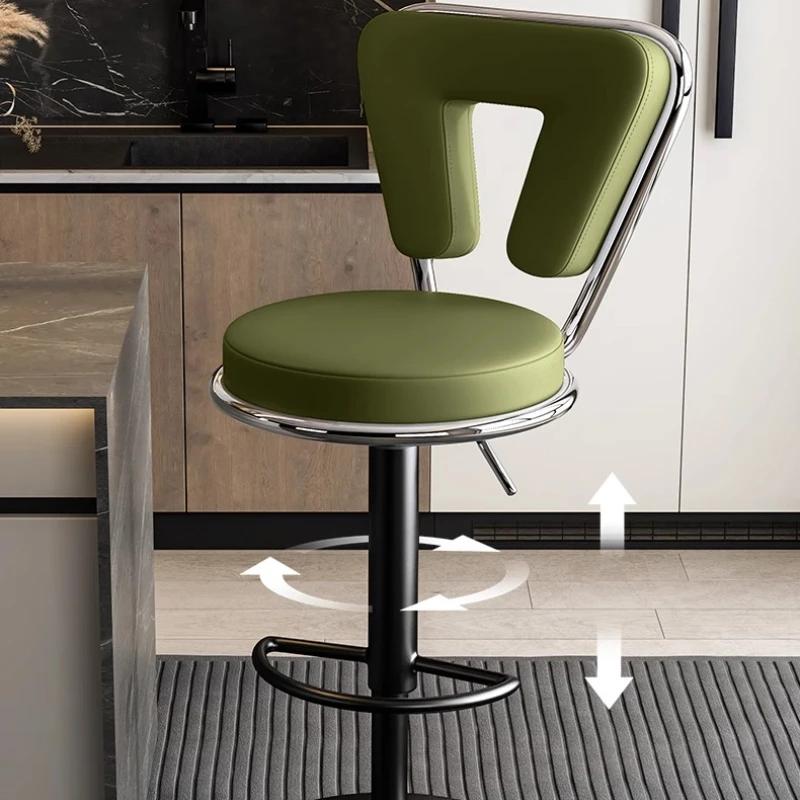Tabouret de Bar moderne à hauteur réglable, chaise pivotante d'îlot de cuisine à domicile, tabouret