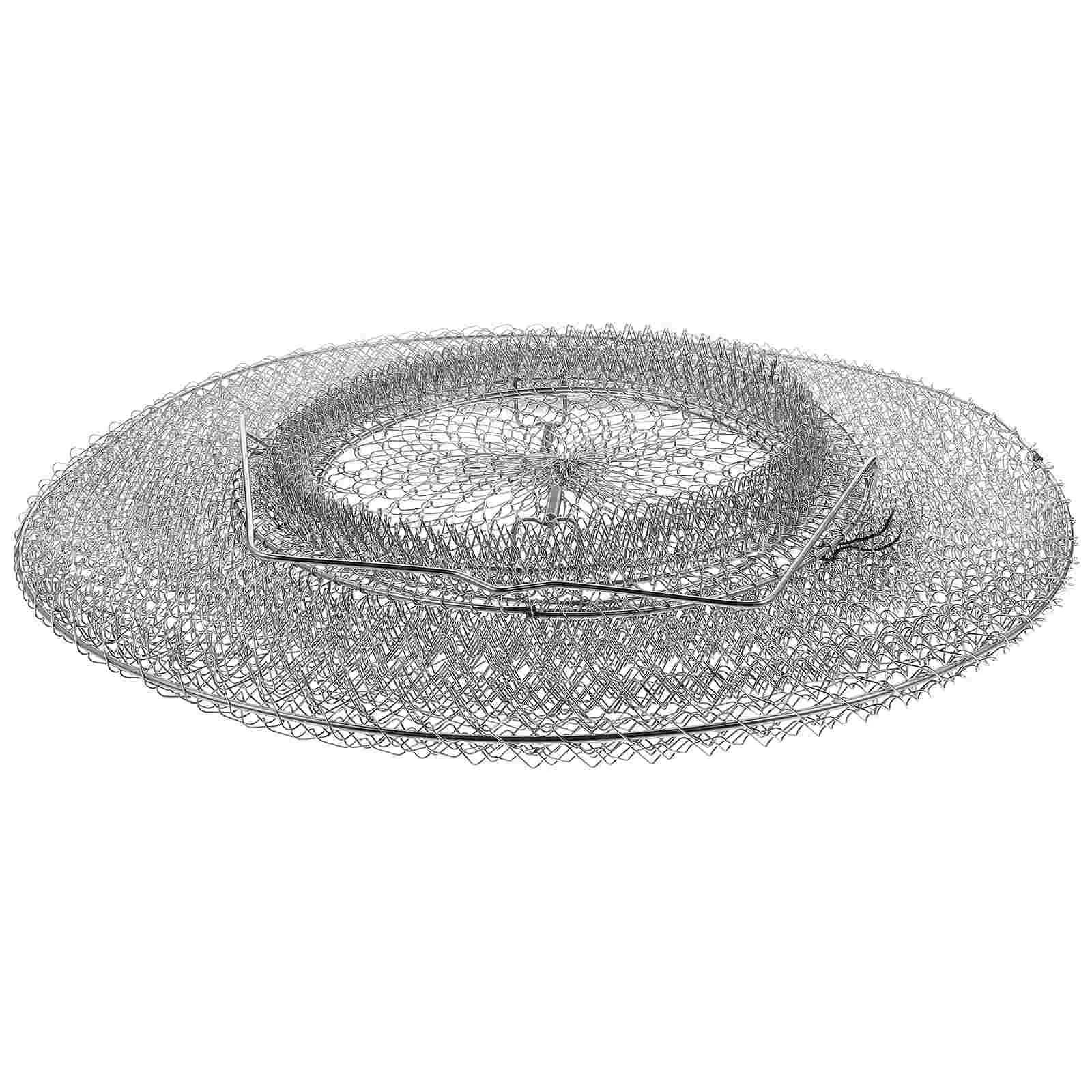Garde-poisson en acier inoxydable, fil métallique, panier à poisson rétractable, panier à crabe, pan