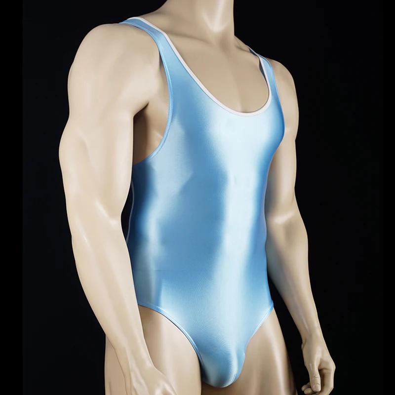 Maillot de bain une pièce brillant sexy pour compétition natation fitness élasticité optimale