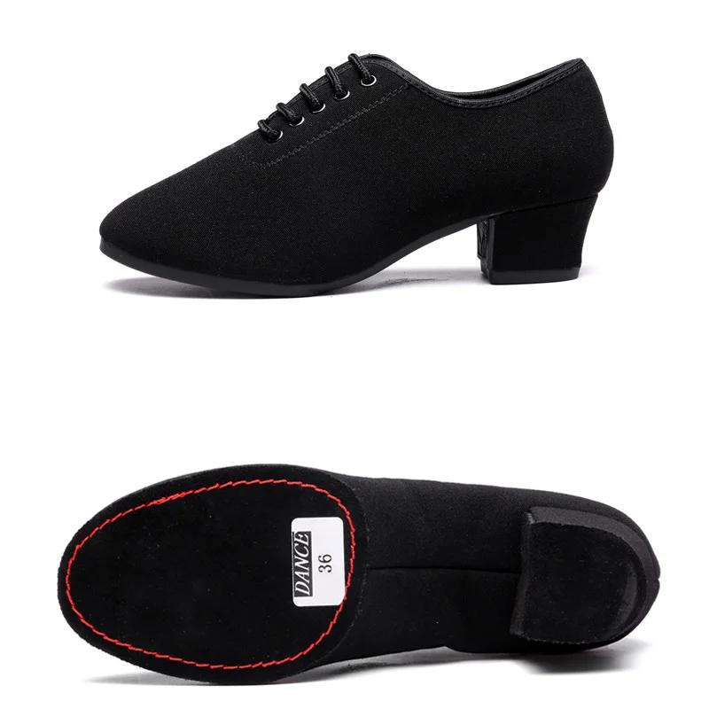 Chaussures de danse d'hiver pour femmes, chaussures de danse modernes Oxford à semelle souple, chaus