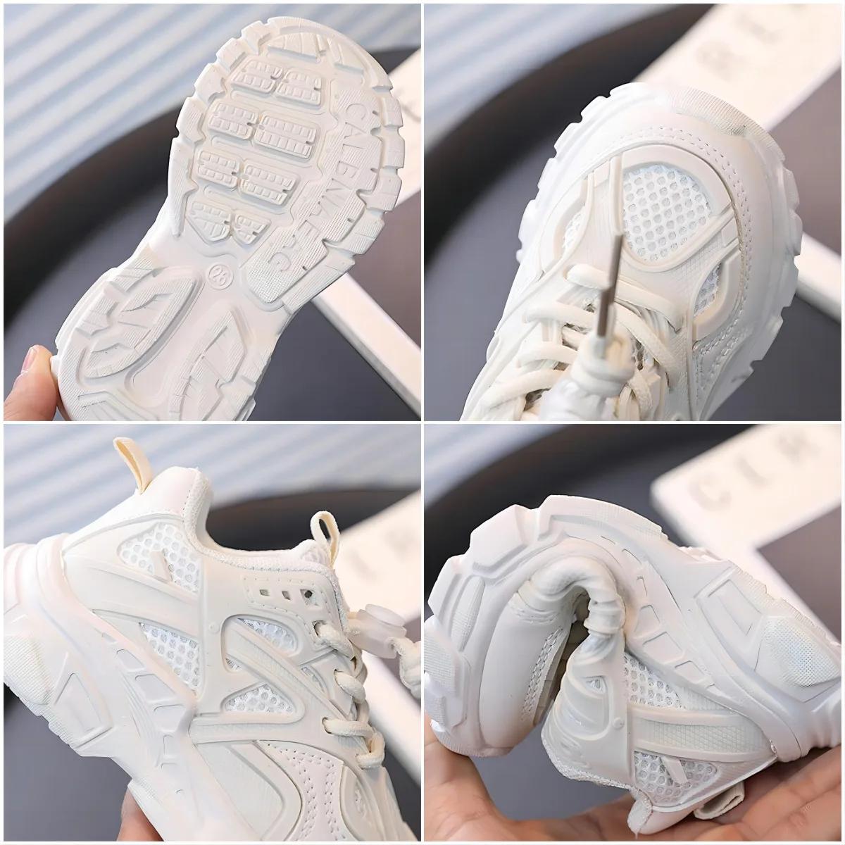 Chaussures de sport décontractées pour enfants avec semelles épaisses, baskets polyvalentes tendance
