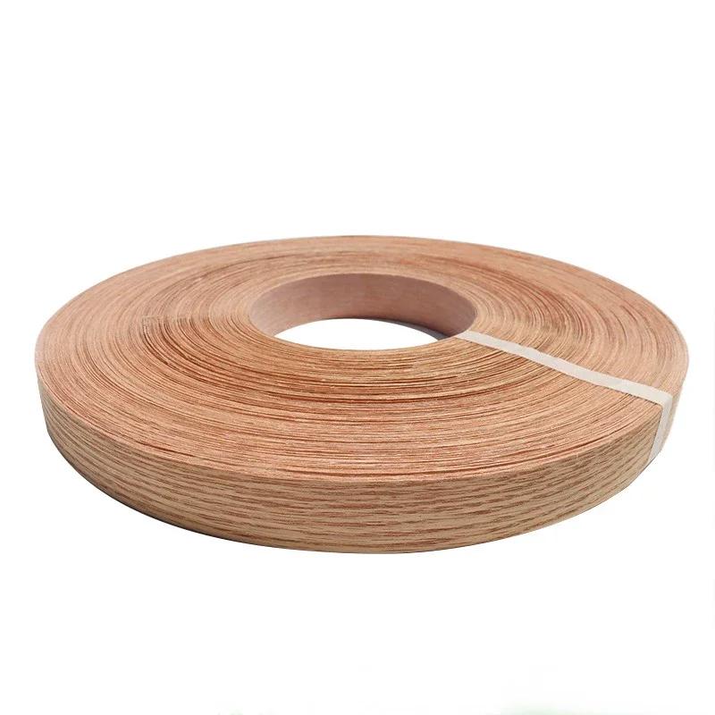 Bande de chant naturel, 50m de largeur, 20-40mm d'épaisseur 0.5mm, feuilles de placage de bois