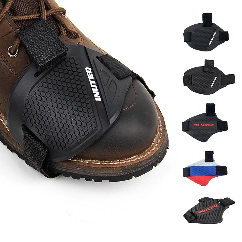 Coussinet de changement de vitesse pour moto, housse de Protection pour botte en caoutchouc, bouclie