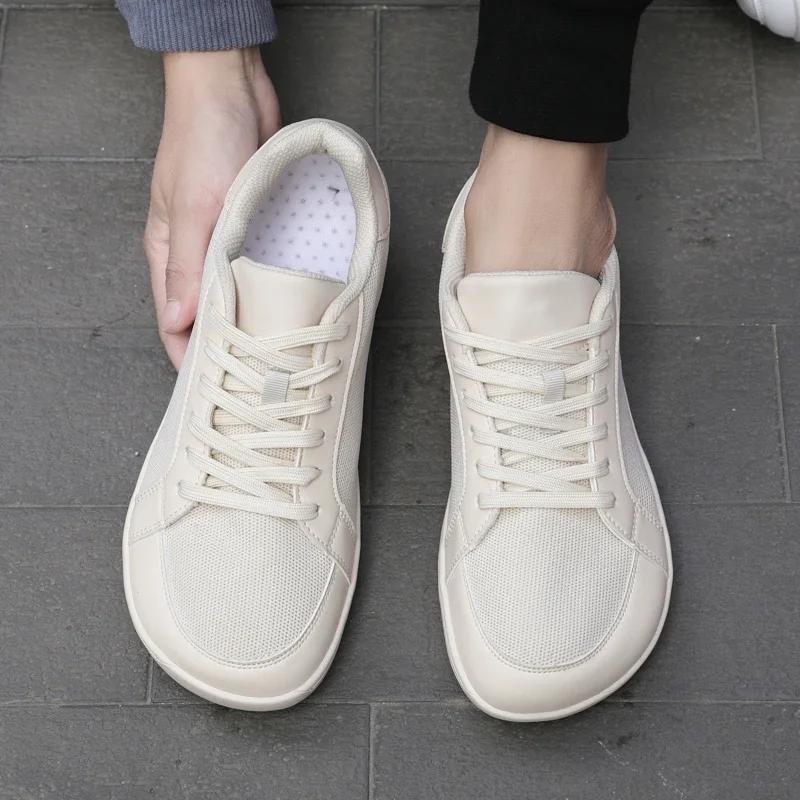 Chaussures Décontractées Bout Large Homme Femme - Semelle Souple Antidérapante pour Marche Confortable