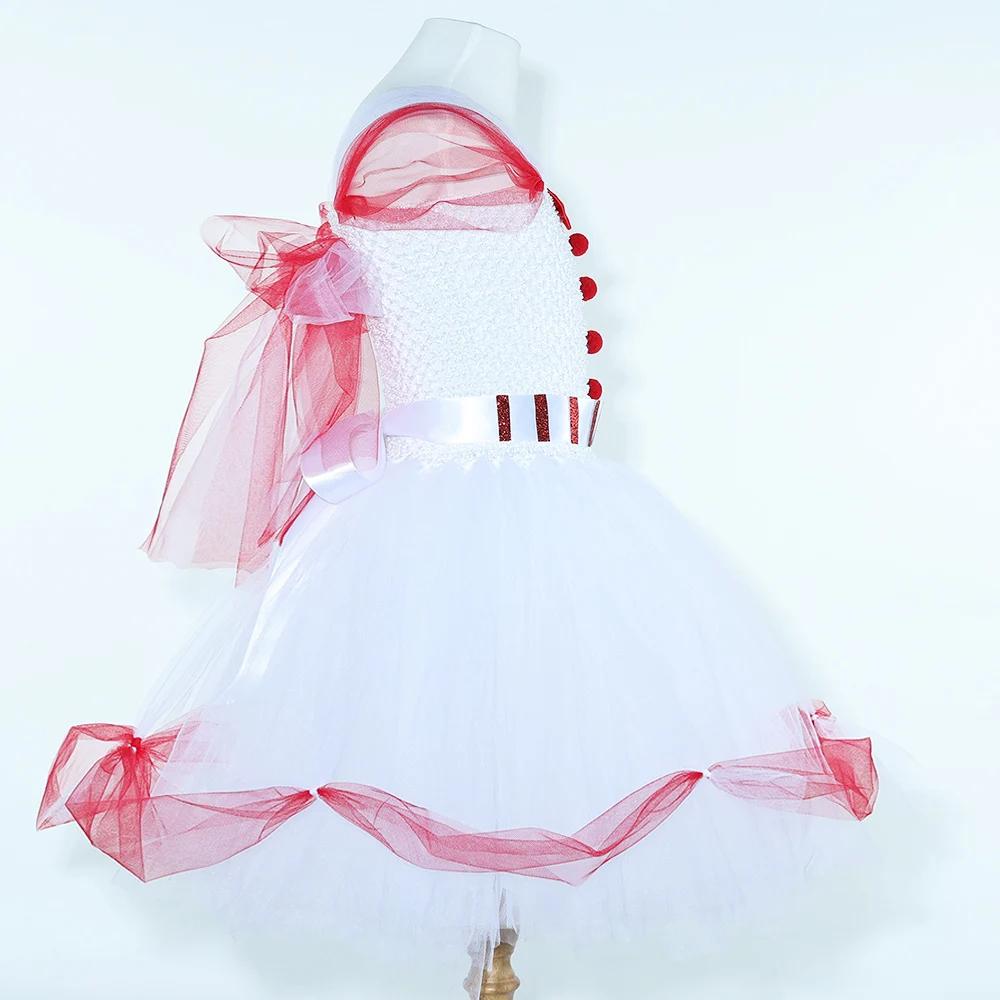Costume magique nounou Mary Poppins pour enfants, déguisement d'halloween, robe de princesse en Tull