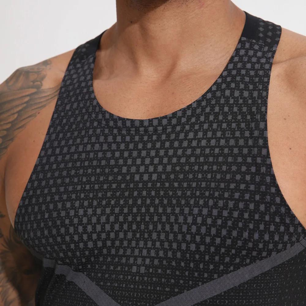 Gilet de course pour hommes, vêtements d'entraînement en plein air, T-shirt sans manches, débardeur