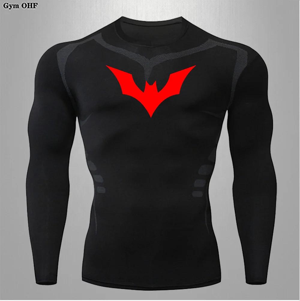 T-shirt compression homme séchage rapide course Gym Fitness serré vêtements sport été respirant araignée manches courtes
