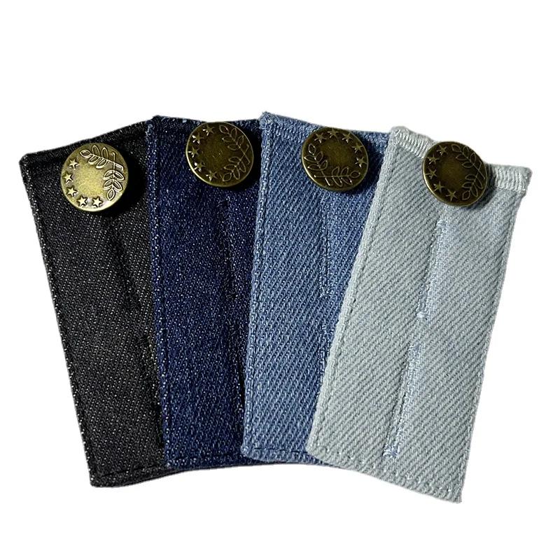 4 pièces/ensemble Denim jean taille extensions ceinture extenseurs pour hommes femmes pantalons de g