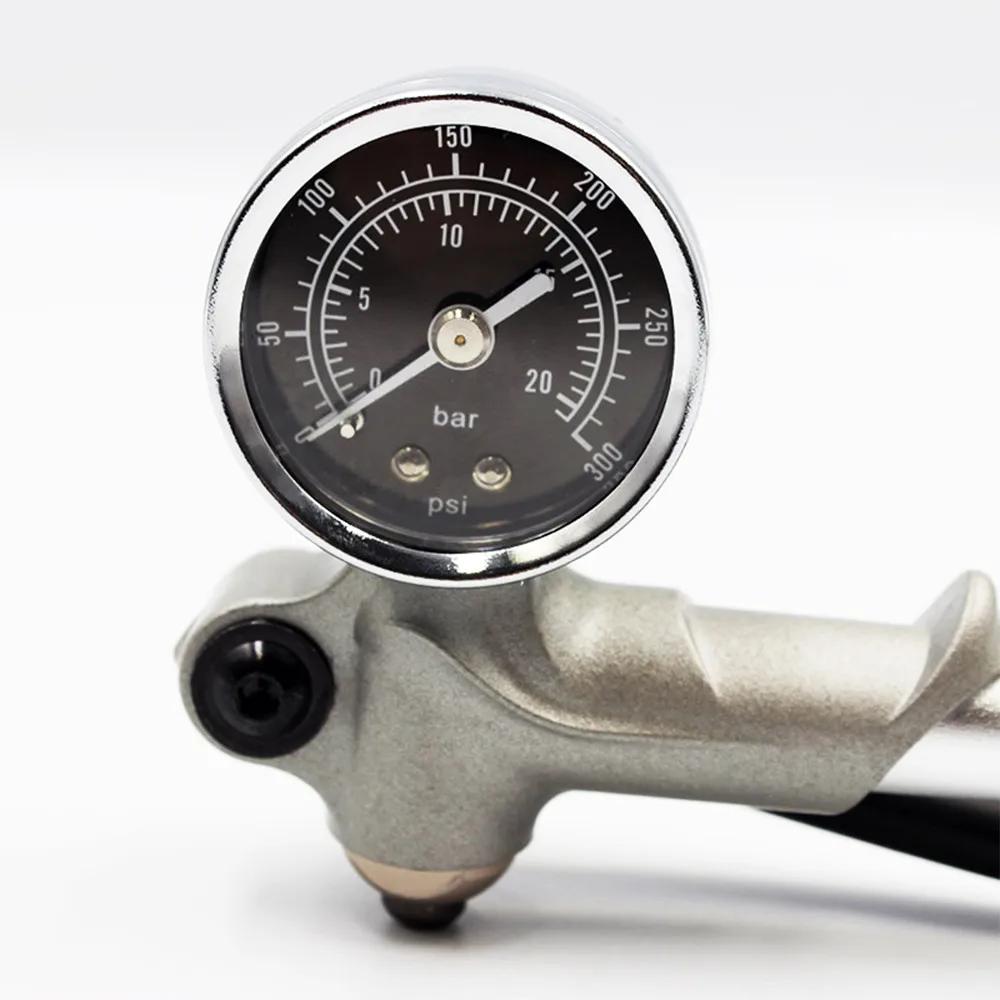 GIYO – pompe à Air haute pression pliable pour vtt, 300PSI, avec levier et jauge pour fourche et Sus