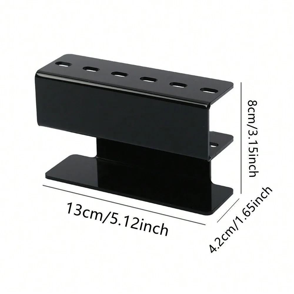 Support de rangement pour pincettes en acrylique à 6 trous, présentoir professionnel pour extensions