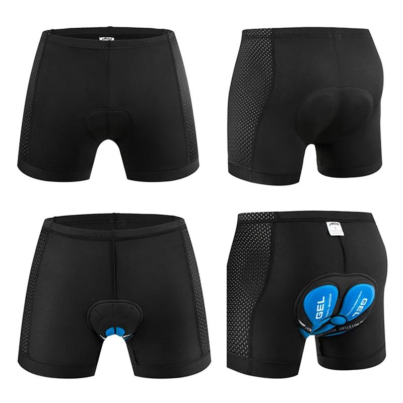 JEPOZRA-short de cyclisme respirant pour hommes, coussin de Gel 4D, culotte de vélo antichoc, VTT, s