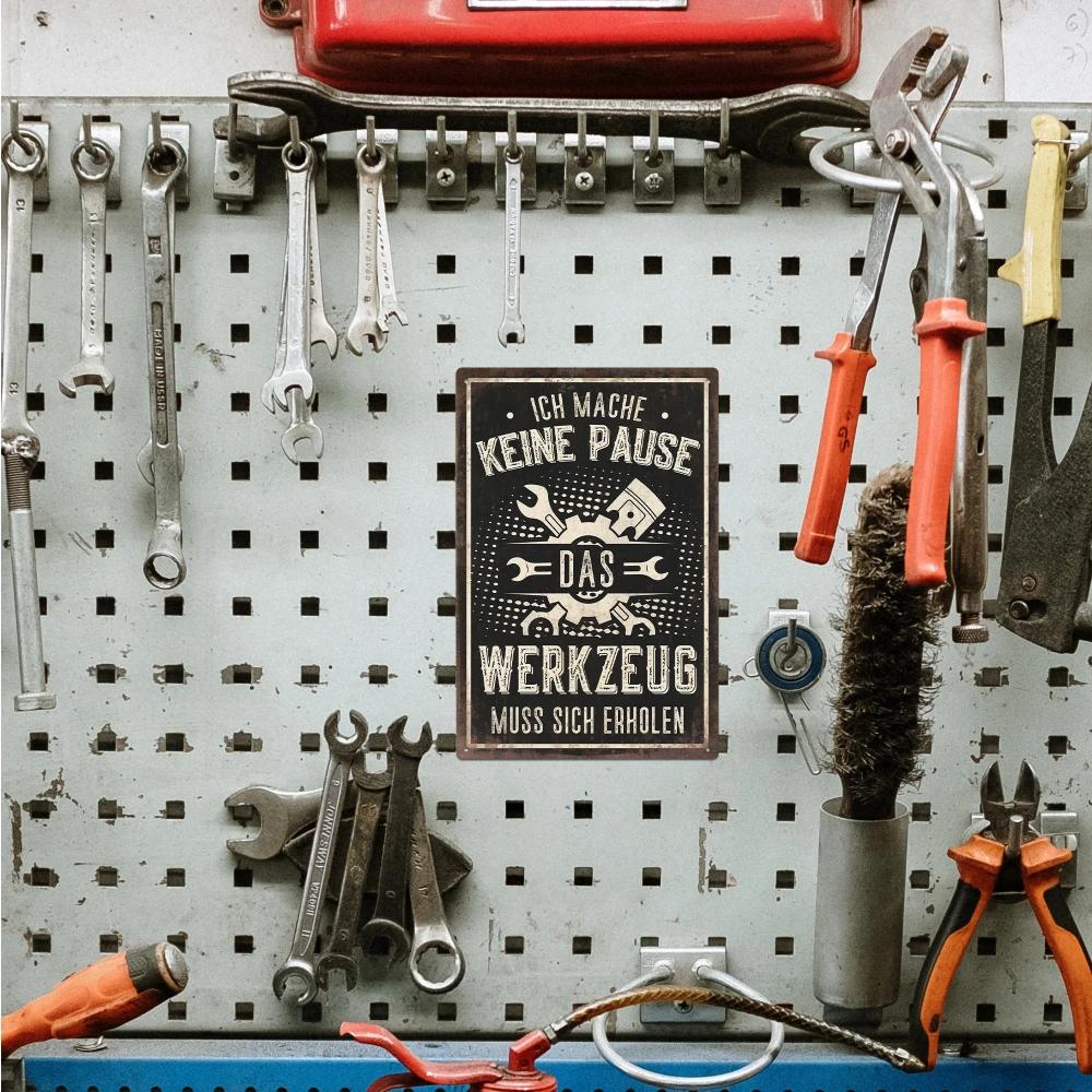 Putuo Decor-Citations d'Outils Amusants Vintage en Métal 18/Signe, Décor Artistique Mural pour la Ma