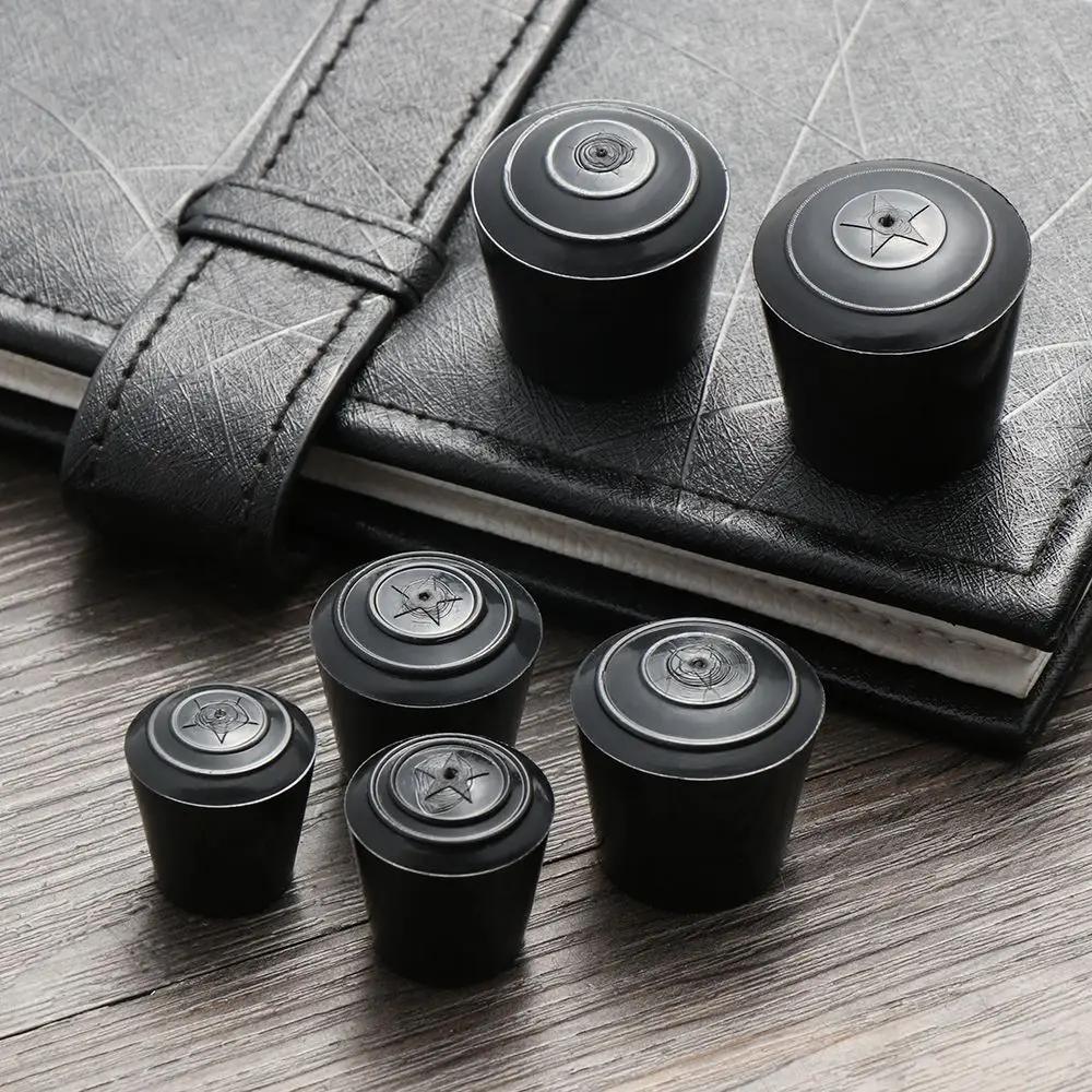 Couvre-pieds ronds noirs en caoutchouc PVC pour meubles, protection de l'environnement, table et cha