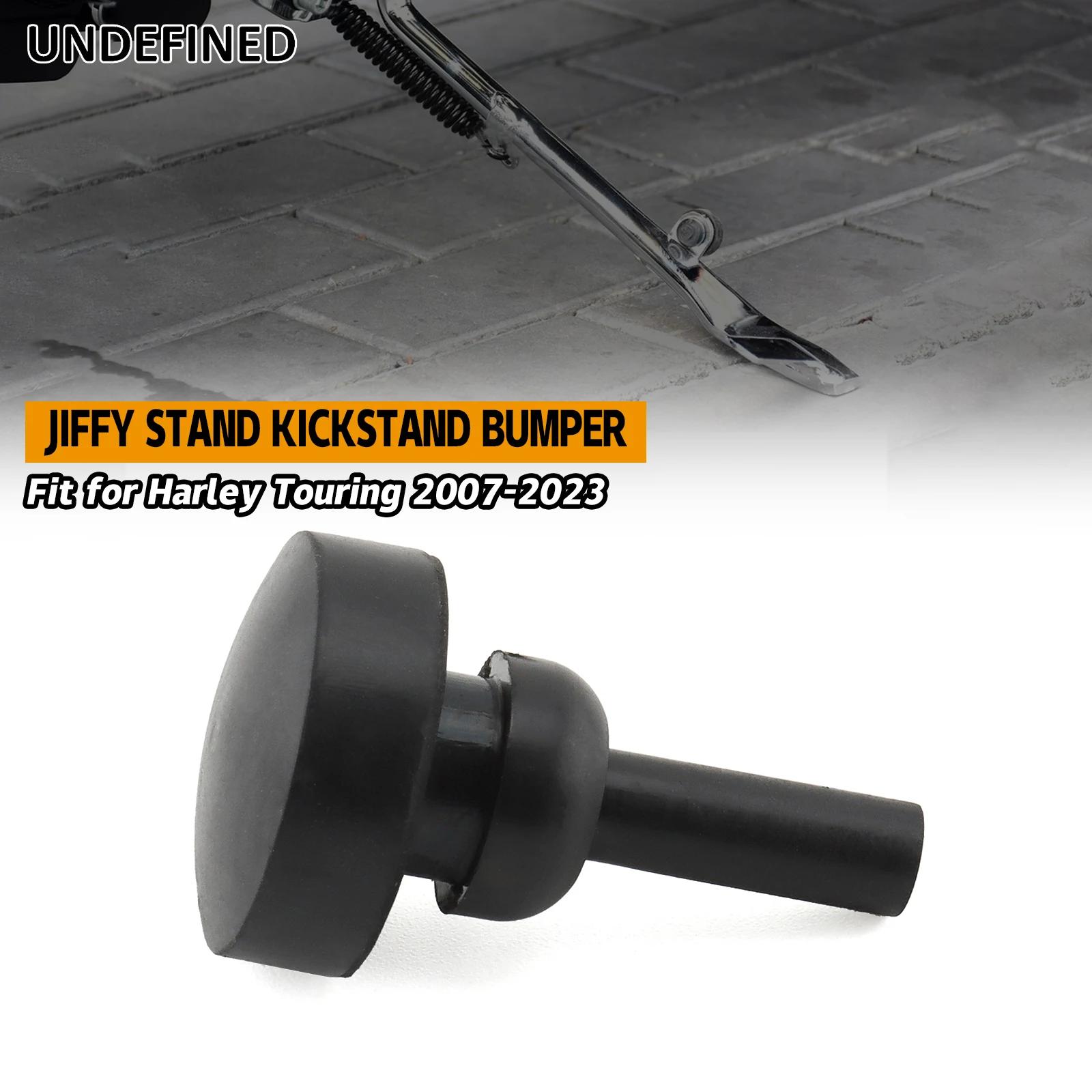 Support de béquille Jiffy noir, coussinet de pare-chocs en caoutchouc pour Harley Touring Electra Gl