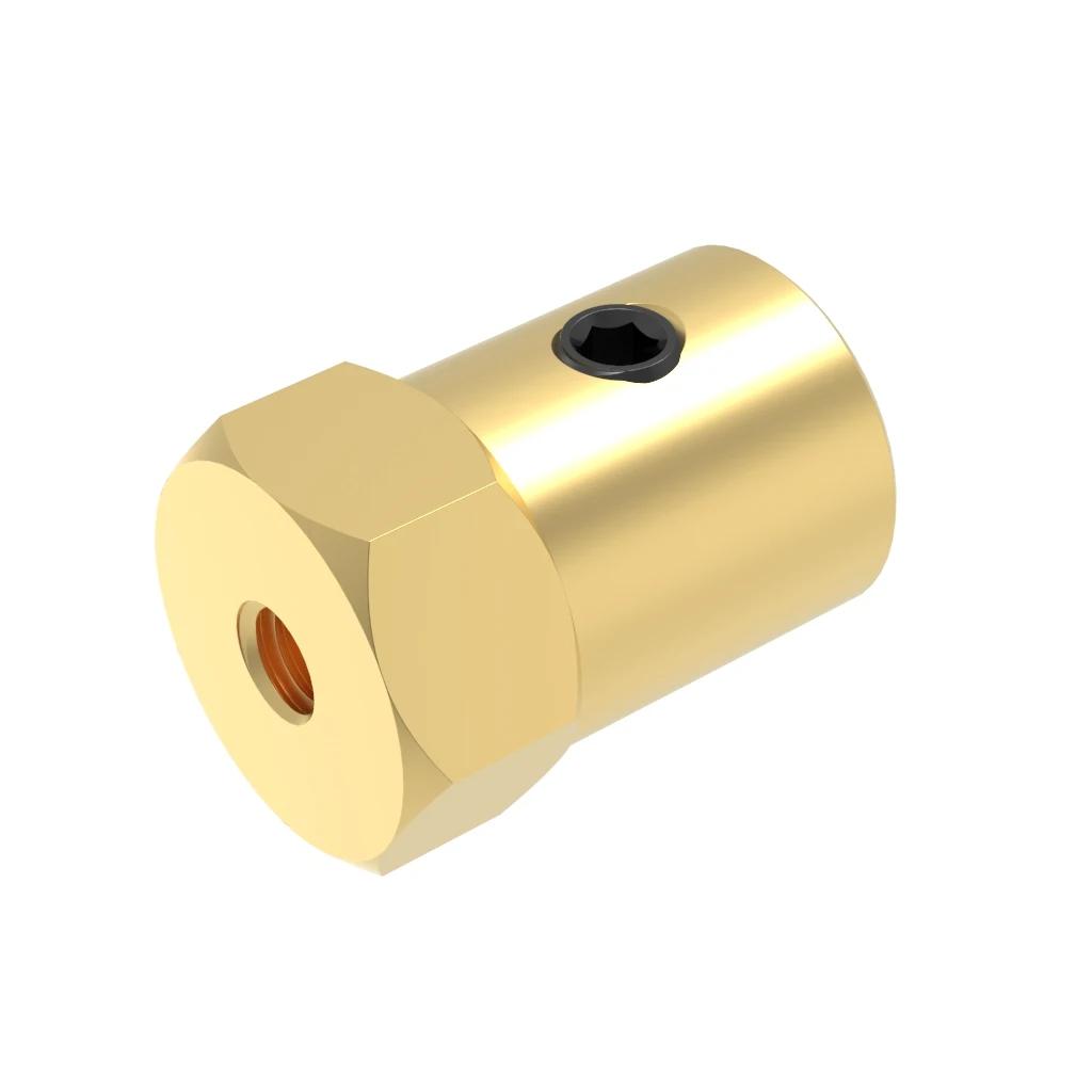 Connecteur de pneu hexagonal D12L18 12mm, couplage en laiton pour adaptateur hexagonal de broche 2/3