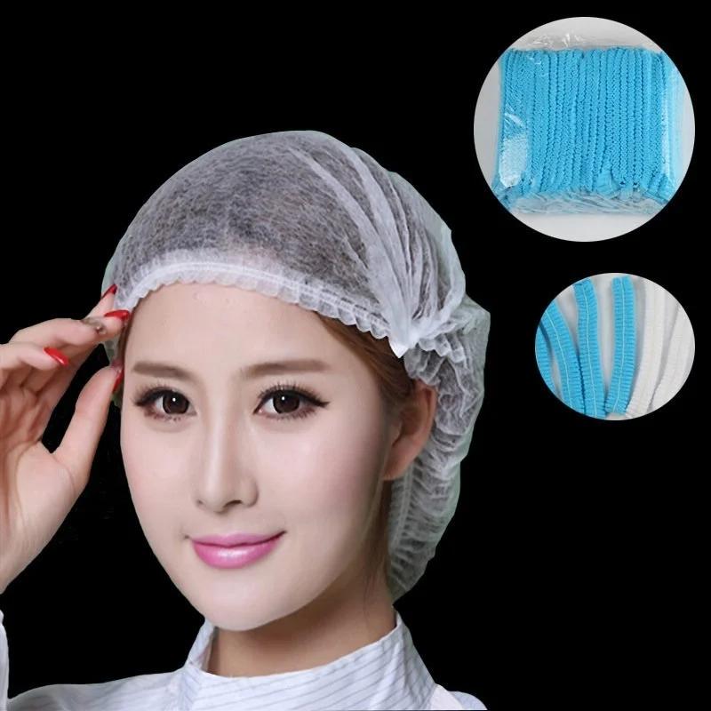Filet à cheveux jetable en tissu Non tissé pour Microblading, 100 pièces, chapeau stérile pour maqui