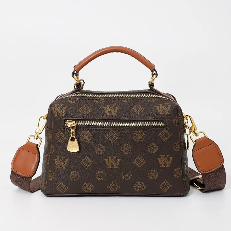 Sac à langer en cuir tendance pour femmes : Sac messager bandoulière unique avec logo de créateur de