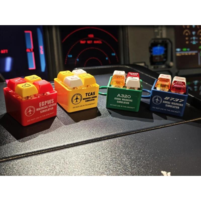 Porte-clés sonore d'avertissement d'avion Boeing 737 Airbus 320 EGPWS TCAS, produit authentique