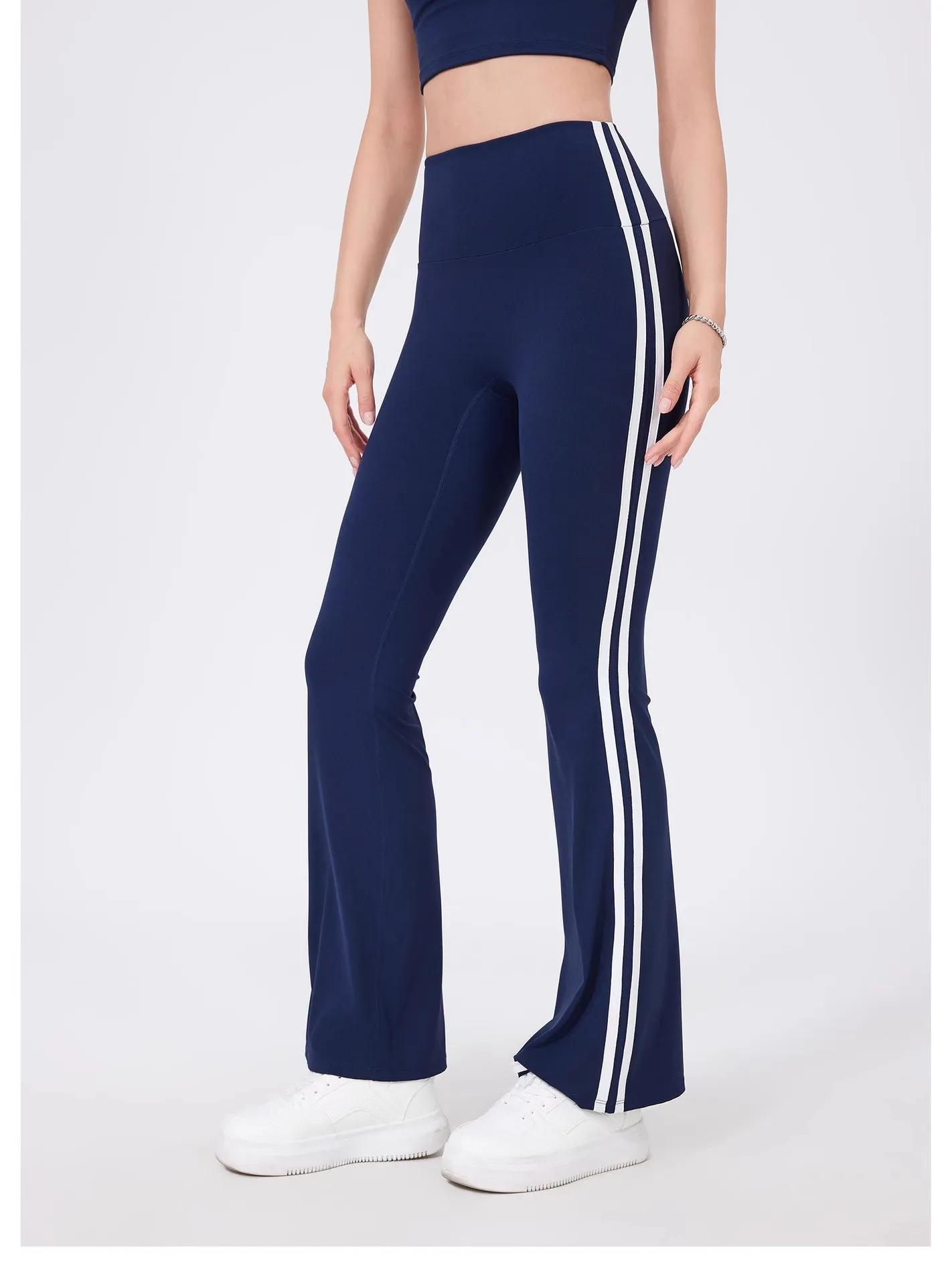 Pantalons de yoga taille haute pour femmes Leggings de sport évasés Leggings évasés d'entraînement t