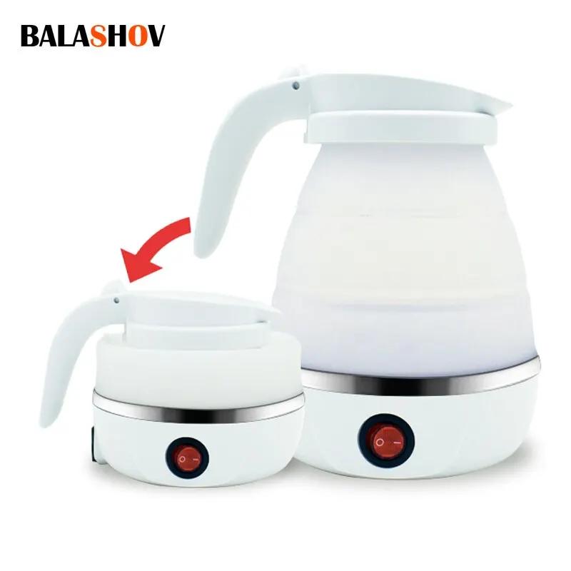 Théière pliable et Portable, chauffe-eau 600ML, bouilloire électrique de voyage domestique 220V, app