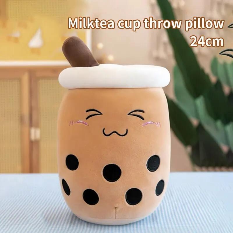 1Pcs Simulation Lait Tasse À Thé Oreiller En Peluche Jouet Petite Perle Thé Au Lait Mignon Drôle Pou