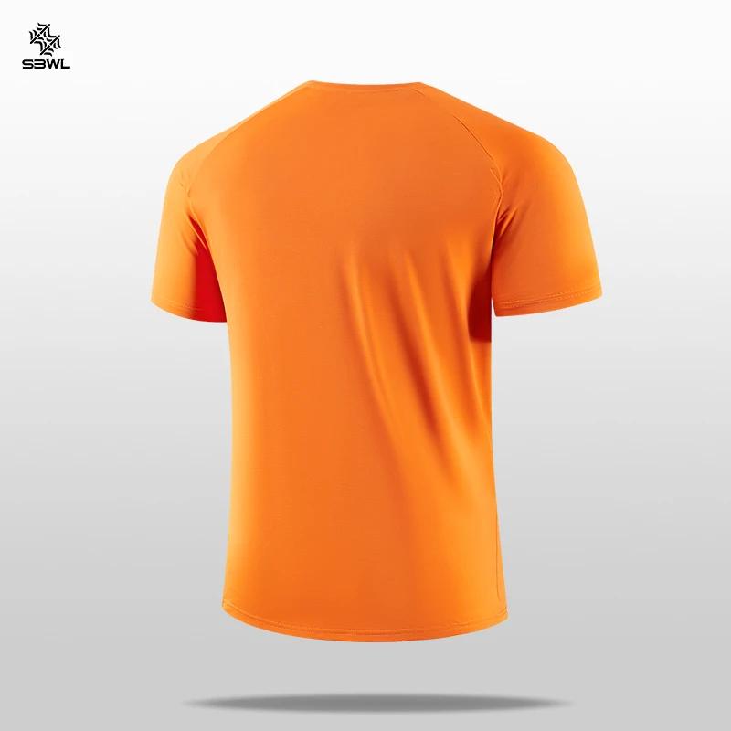 SBWL T-shirts de sport de haute qualité pour hommes et femmes, chemises à manches courtes à séchage