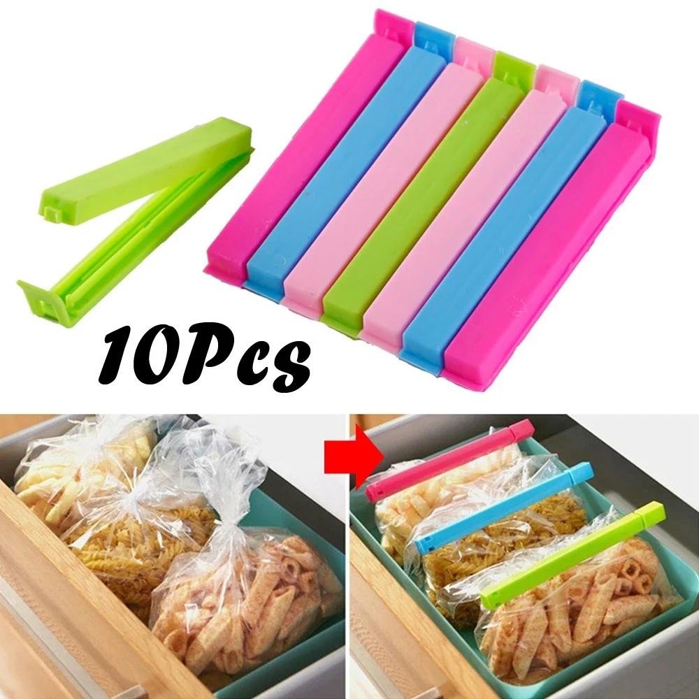 Clips Minces en Plastique pour Documents de Bonbons, Bancs de Bouche, Outil pour Garder les Biscuits