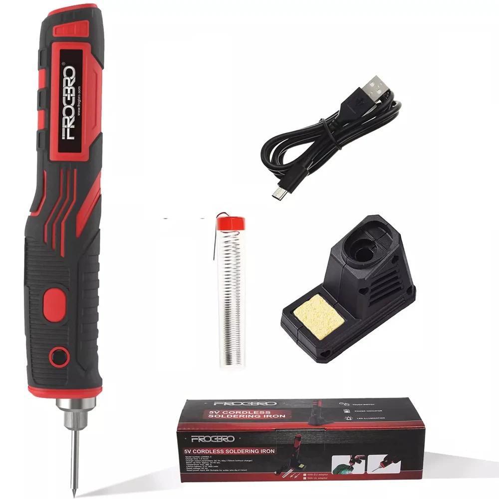 FrogBro – Kit de fer à souder sans fil, batterie Rechargeable 2500mAh, stylo à souder professionnel